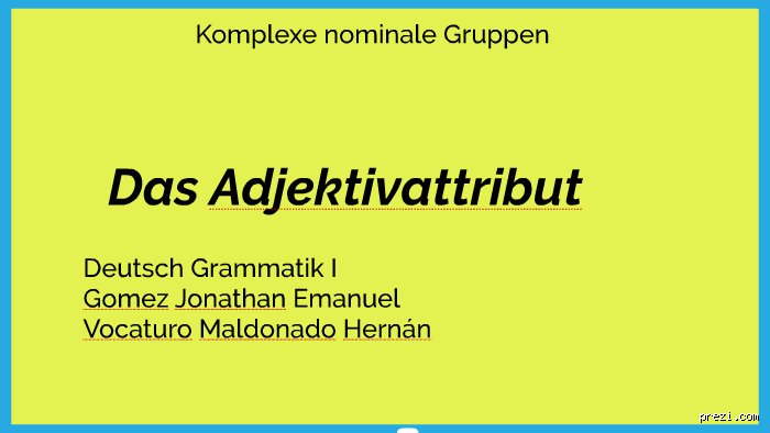 Ist ein Attribut immer ein Adjektiv?