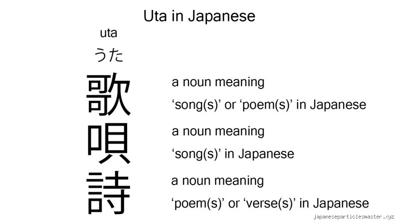Was heißt Uta auf Japanisch?