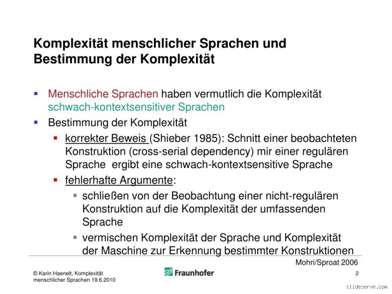 Was ist die komplexeste Sprache?