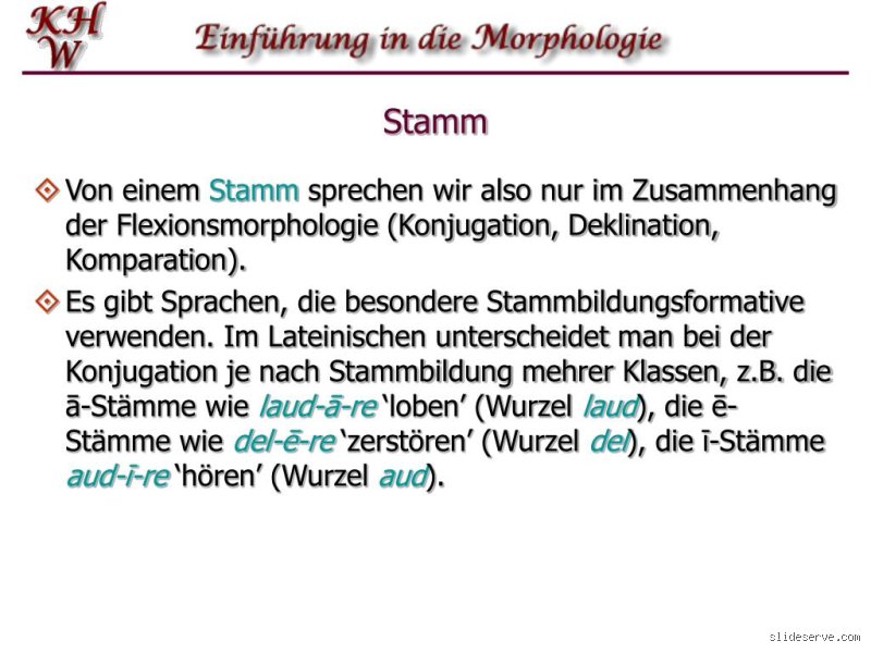 Was ist ein Stammmorphem? Beispiel und detaillierte Erklärung