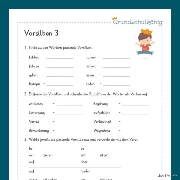 Was sind Vorsilben 4. Klasse?