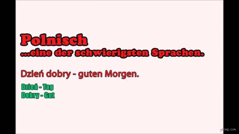 Wie sagt man guten Morgen auf Polnisch?
