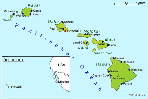 Wie schreibt man die Hawaii?