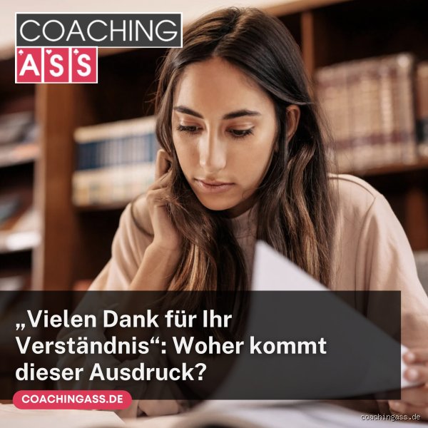 Wie schreibt man "Vielen Dank für Ihr Verständnis" richtig?