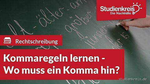 Wo muss immer ein Komma hin?