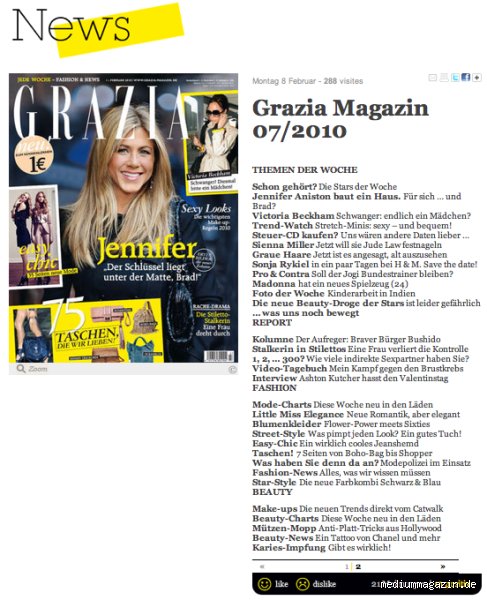 Wo sagt man Grazia?
