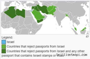 Quel pays n'accepte pas le tampon israélien ?