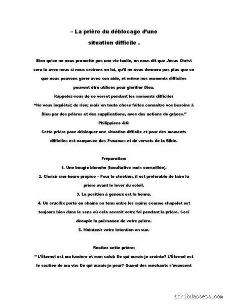 Quelle est la prière de déblocage ? Tout savoir sur ce recours spirituel pour lever les obstacles de la vie