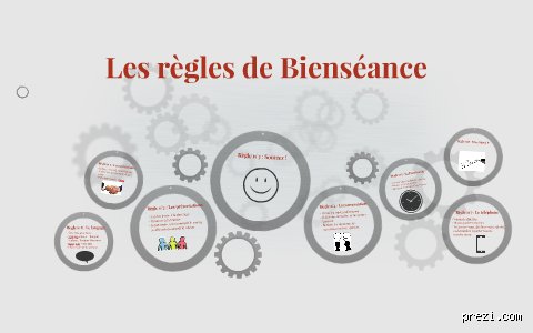 C'est quoi la bienséance ?