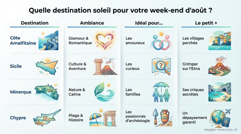 Quelle destination pour août 2026 ? Le guide sans filtre pour éviter les pièges du surtourisme et de la météo détraquée