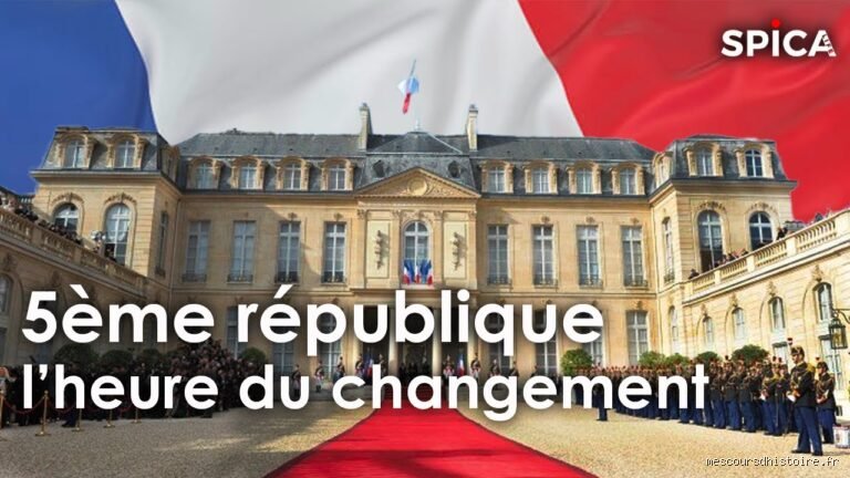 Quand se termine la 5e République ?