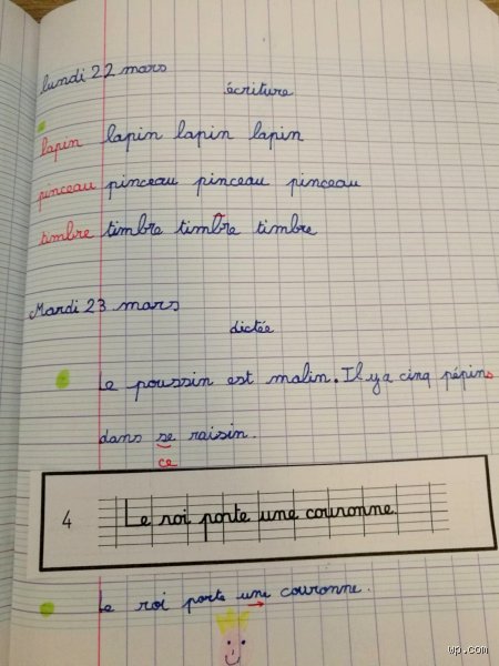 Quel cahier du jour en CP ?