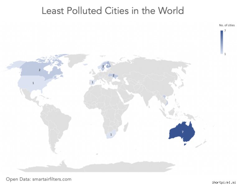 Quel est le pays le moins pollué du monde ?