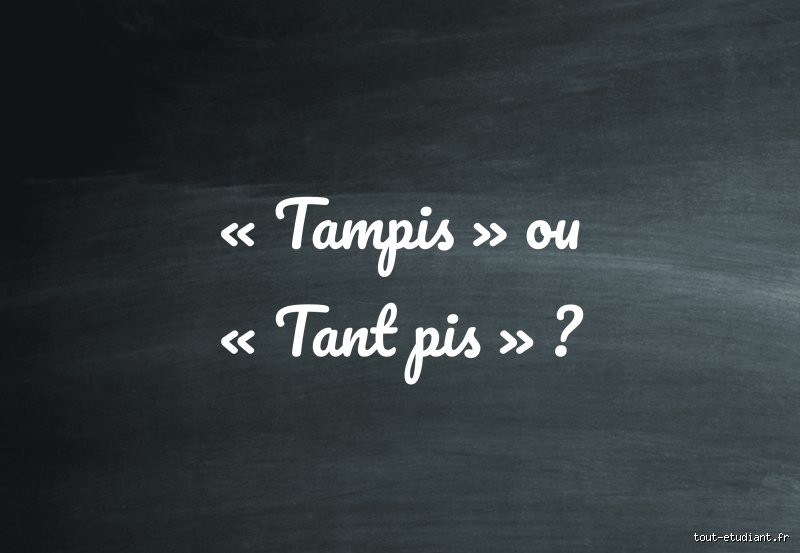 Comment ça s'écrit "tant pis pour toi" ?