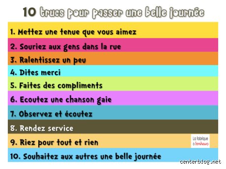 L'art subtil de choisir de passer une belle journée, au-delà des clichés