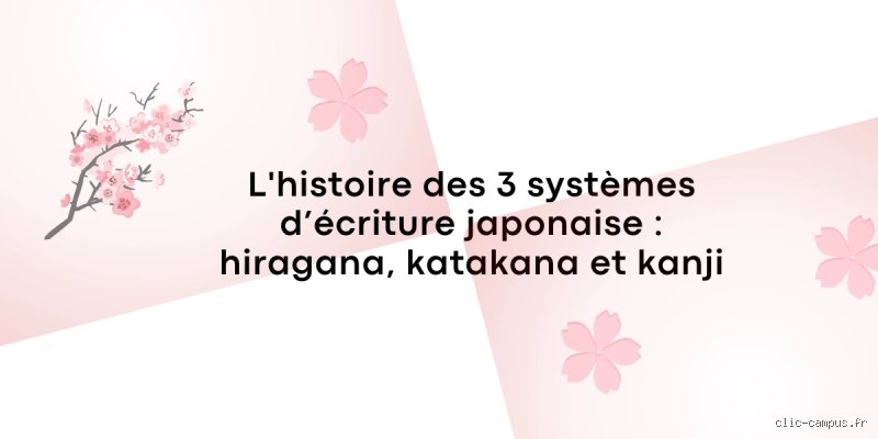 Pourquoi les Japonais ont deux styles d'écritures ?