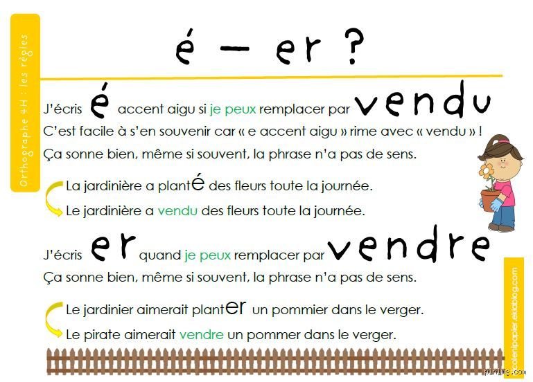 Quand on met un E ?