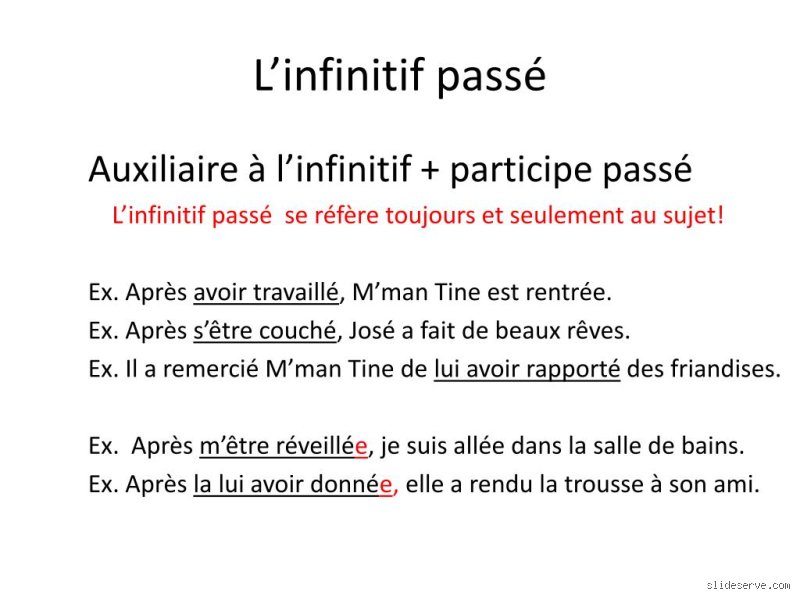 Quand on utilise l'infinitif passé ? Le secret de l'antériorité en français