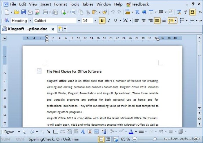 Quel logiciel pour écrire une lettre ?