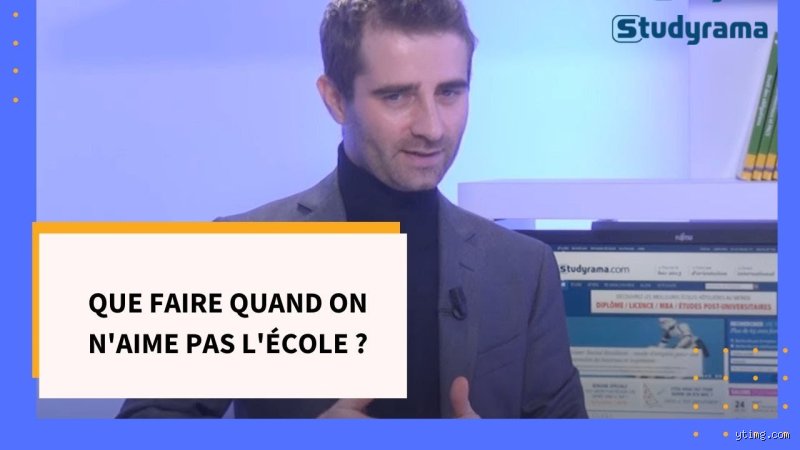 Comment faire quand on aime pas l'école ?