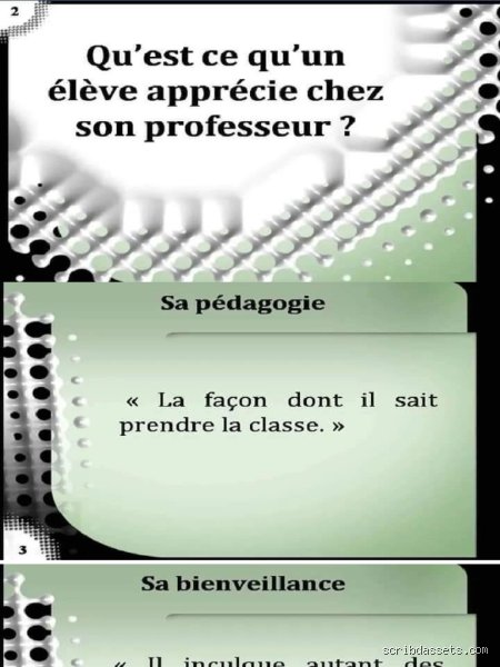 Comment savoir si un prof nous apprécie ?