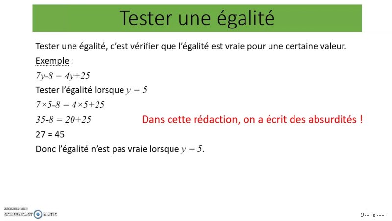 Comment tester une égalité en 3ème : le guide ultime pour maîtriser la vérification algébrique sans se tromper
