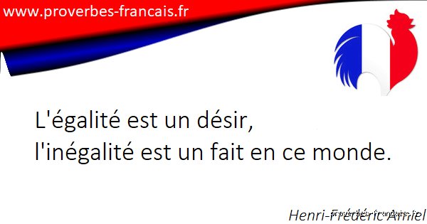 , no conclusion, no ///, no markdown.
content = """Quelle est une belle citation sur l'égalité qui bouscule nos certitudes et réveille les consciences ?