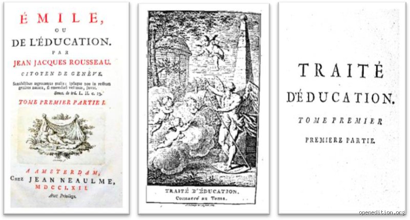 Quels sont les trois types d'éducation évoqués par Rousseau dans l'Émile pour transformer l'apprentissage moderne ?