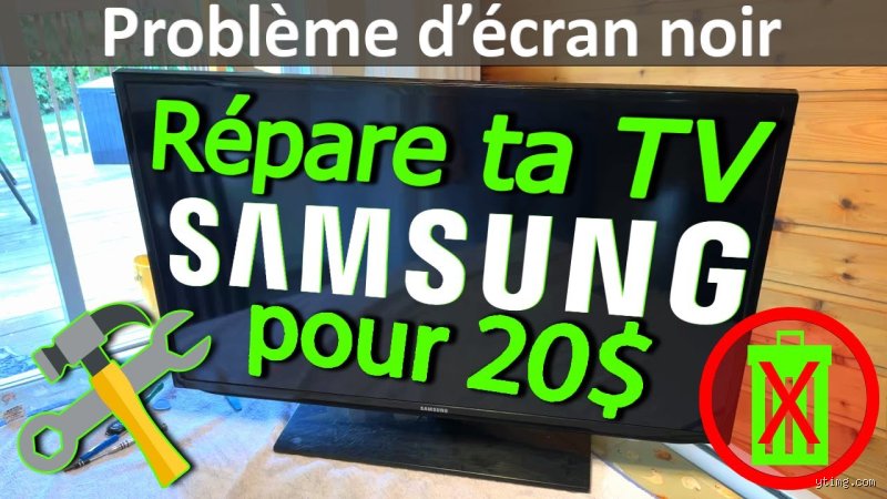 Comment réparer une télé écran noir ?