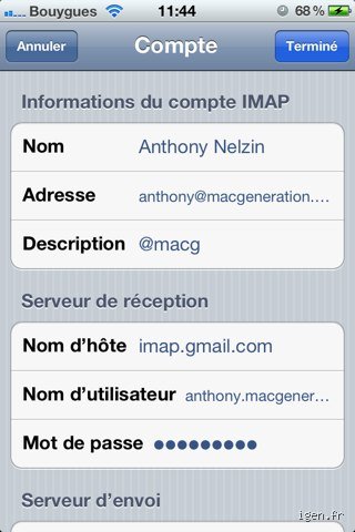 Quel est le serveur de réception de Gmail pour configurer sa messagerie sur un client externe en 2026