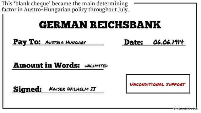 Warum gab Deutschland Österreich den Blankoscheck?