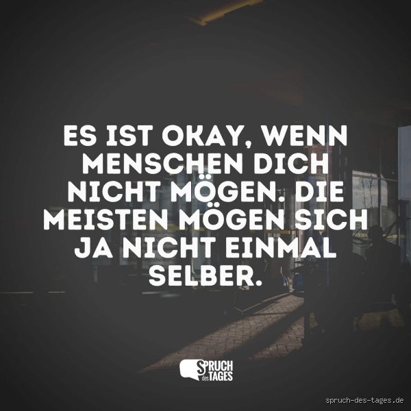 Wie nennt man Menschen, die sich selbst nicht mögen?