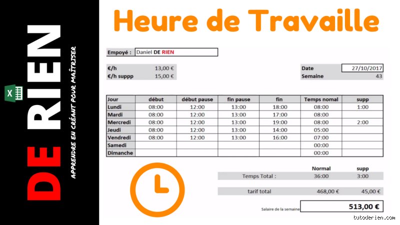 Comment noter les heures de travail ?