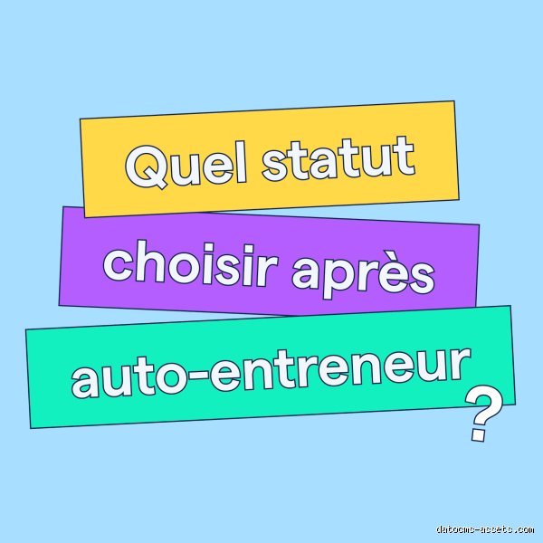 Quel statut choisir après celui d'Auto-entrepreneur ?