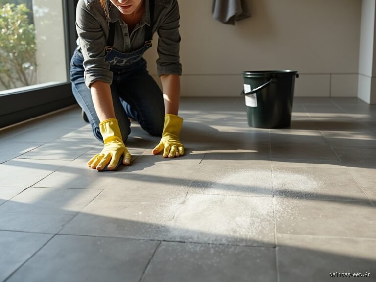 Comment enlever le voile blanc carrelage ?