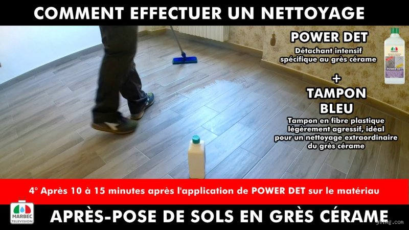 Comment nettoyer un sol en grès ?