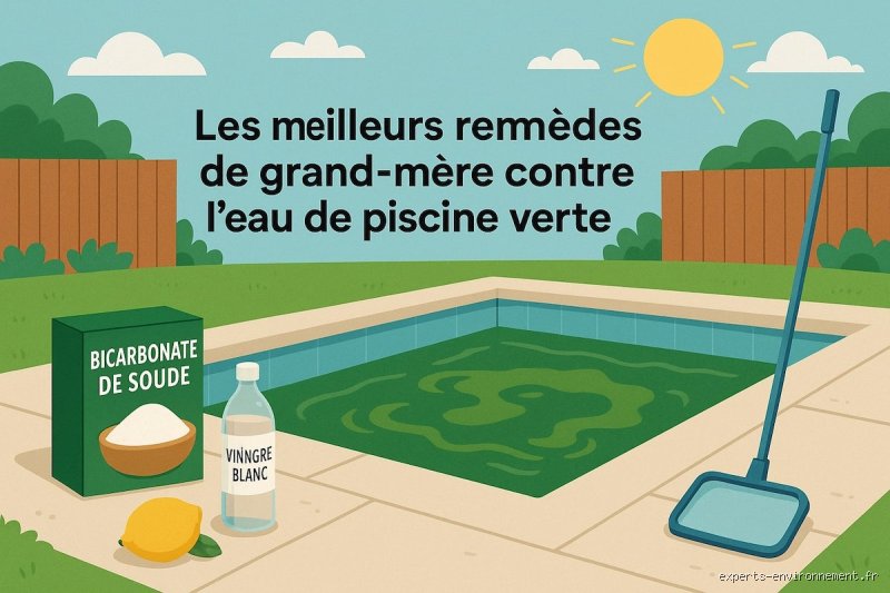 Quel est le remède de grand-mère pour l'eau de piscine verte ? Le bicarbonate de soude reste le secret ultime