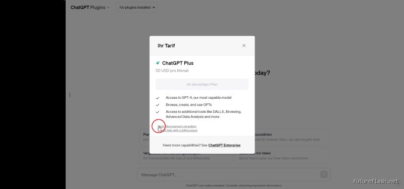 Kann ich ChatGPT 4 monatlich kündigen?