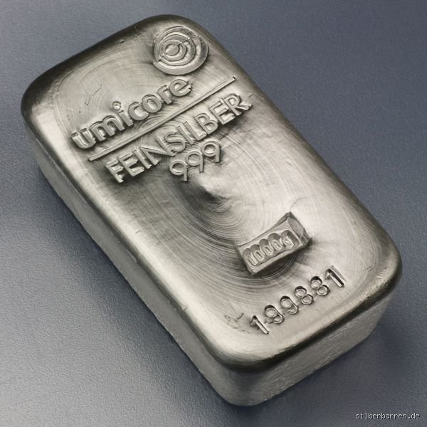 Was kostet 1 kg Silber in Euro?
