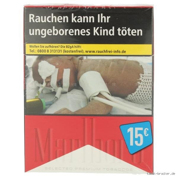 Was kostet 1 Schachtel Marlboro mit 20 Zigaretten?