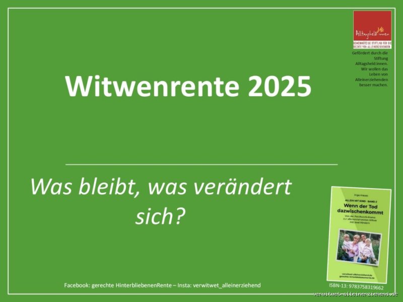Was mindert die Witwenrente?