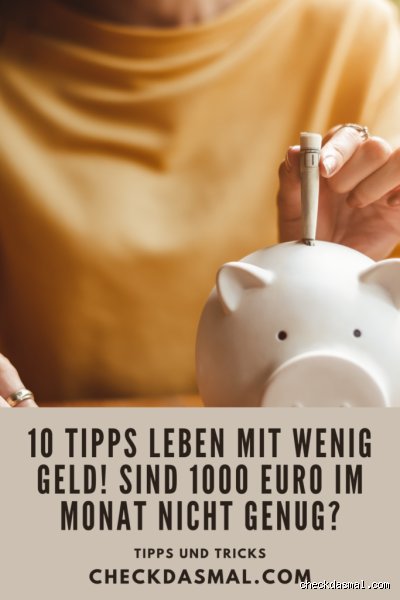 Wie lange kann man mit 1000 Euro leben?