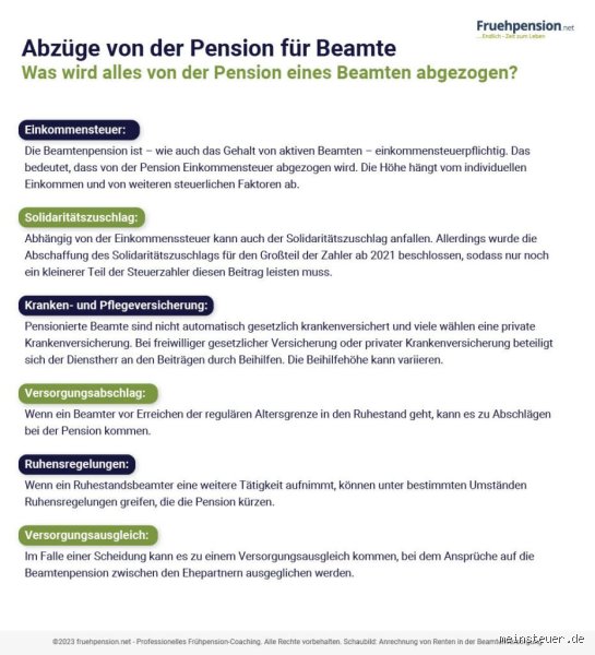Wird die Pension von Beamten versteuert?
