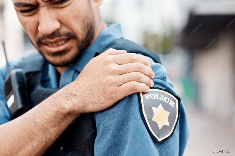 Pourquoi les policiers se tiennent par l'épaule ?