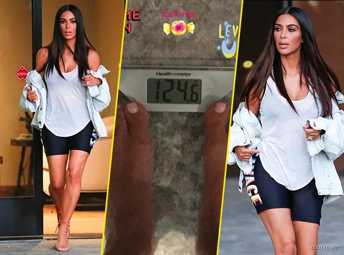 Quel était le poids maximal de Kim Kardashian ?