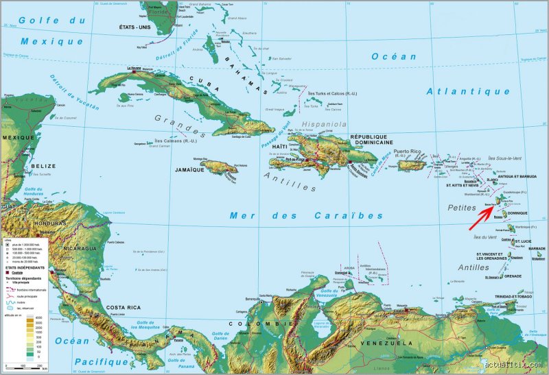 Est-ce que la Guadeloupe fait partie des Caraïbes ?