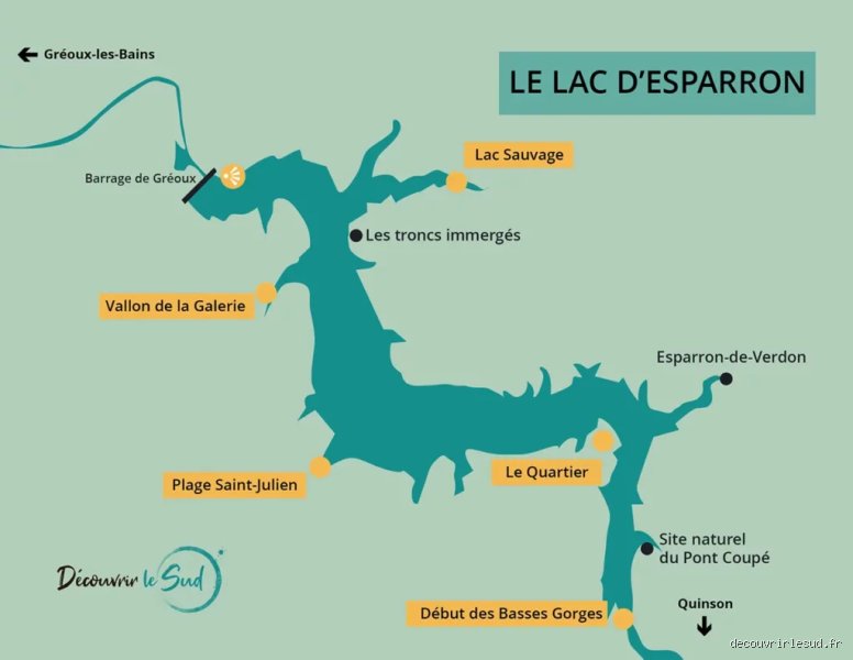 Où se trouve le lac d'Esparron ? Localisation, accès et secrets géographiques