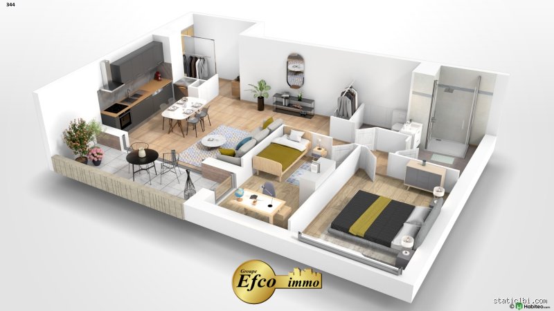 C'est quoi un appartement F3 ?