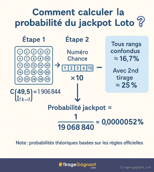 Comment calculer le nombre de chance de gagner au loto ?