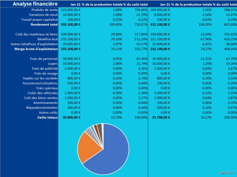 Comment faire une analyse financière exemple ?